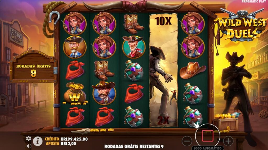 Jogo Bônus Duel de Wild West Duels