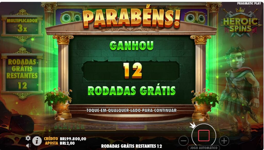 Rodadas Grátis de Heroic Spins